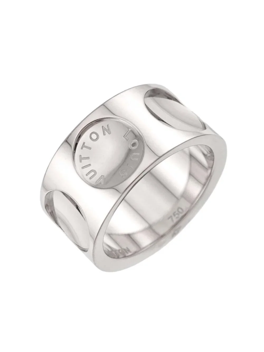 Louis Vuitton Petit Bague Empreinte 53 Ring 18k WG 750